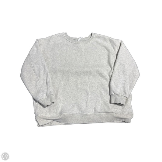 Sweatshirt Crewneck By Yelete In Grey, Size: L