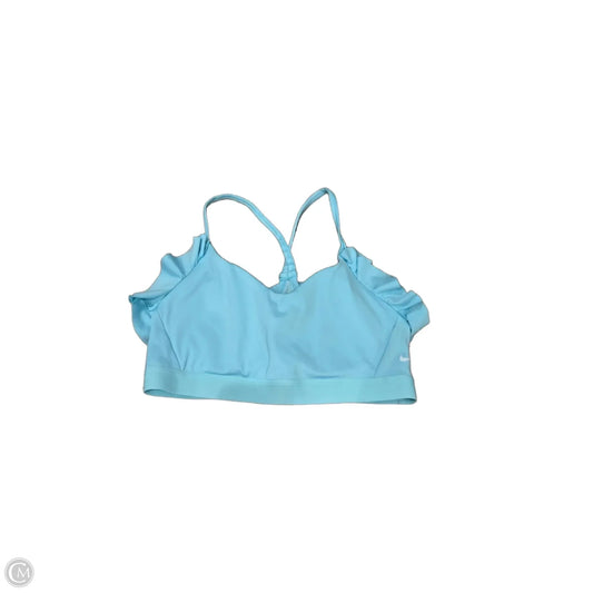 Athletic Bra By Nike In Teal, Size: L