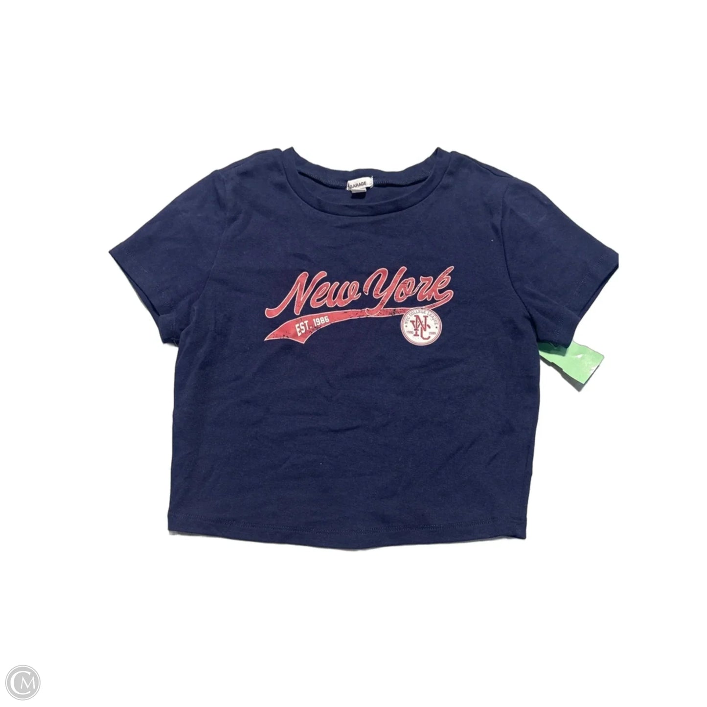 Top Short Sleeve By Garage In Blue, Size: M