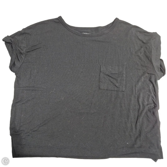 Top Short Sleeve Basic By American Eagle In Black, Size: M