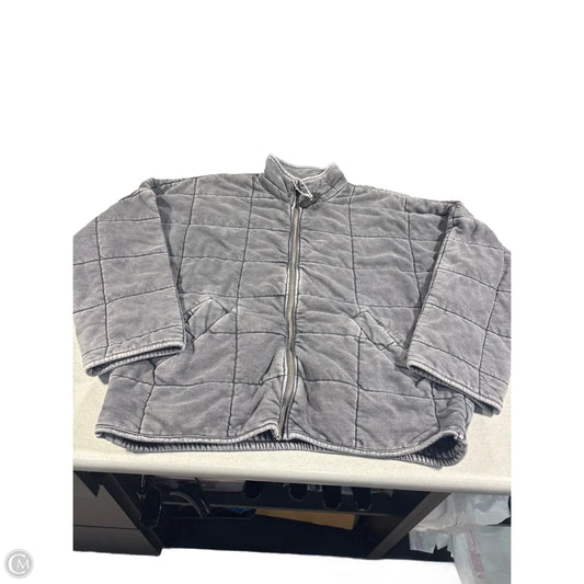 Jacket Puffer & Quilted By Forever 21 In Grey, Size: M