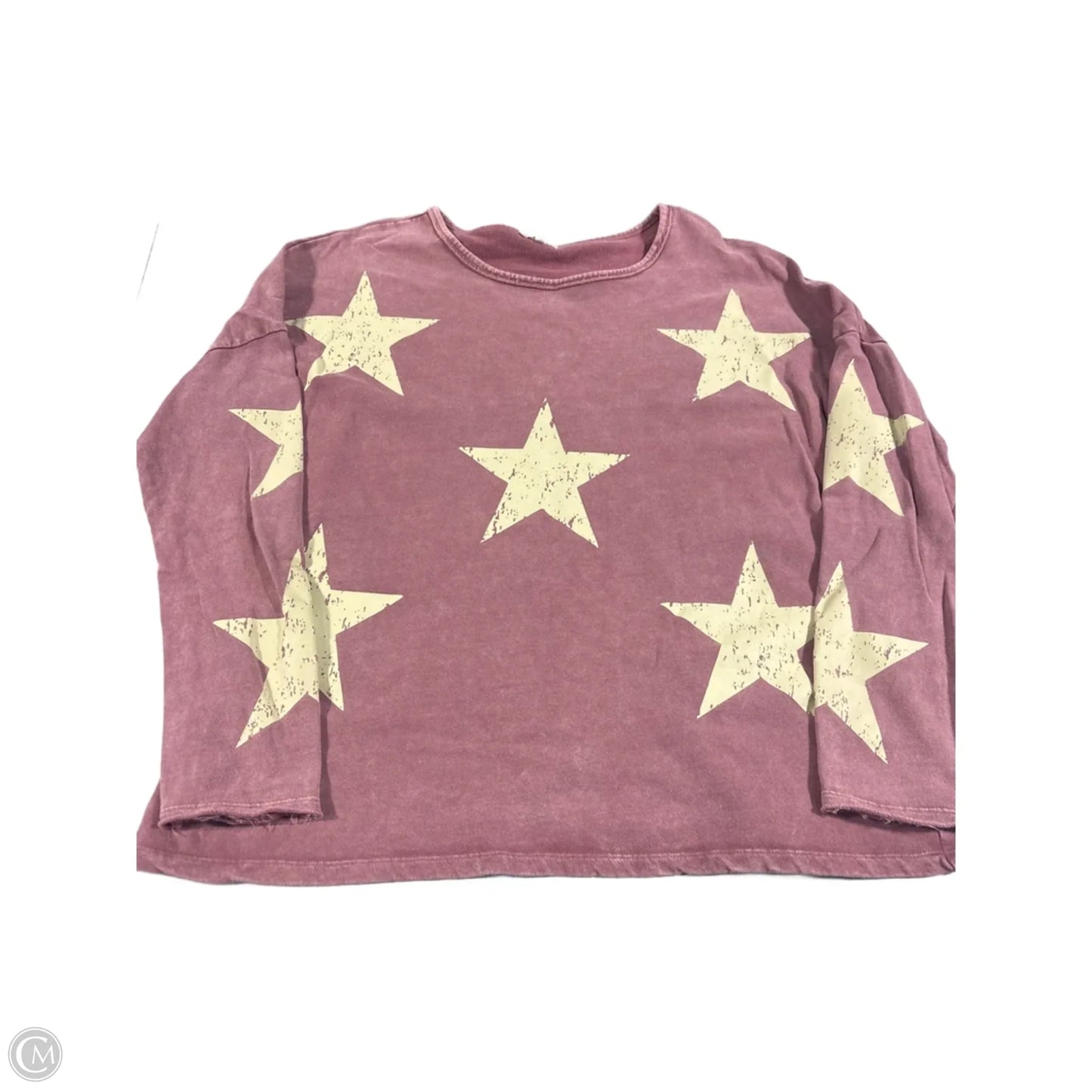 Top Long Sleeve By Easel In Red, Size: M