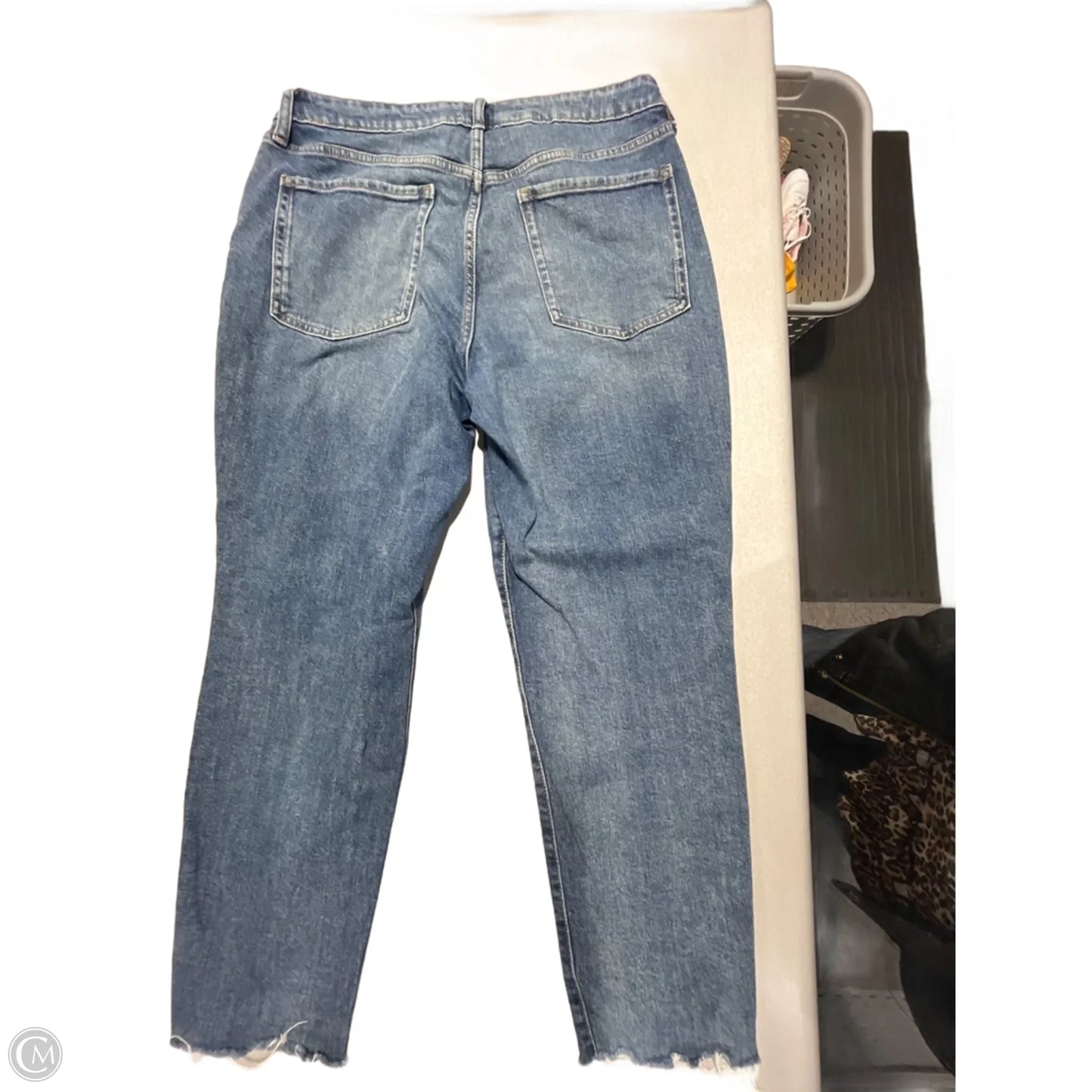 Jeans Straight By Old Navy In Blue Denim, Size: 14