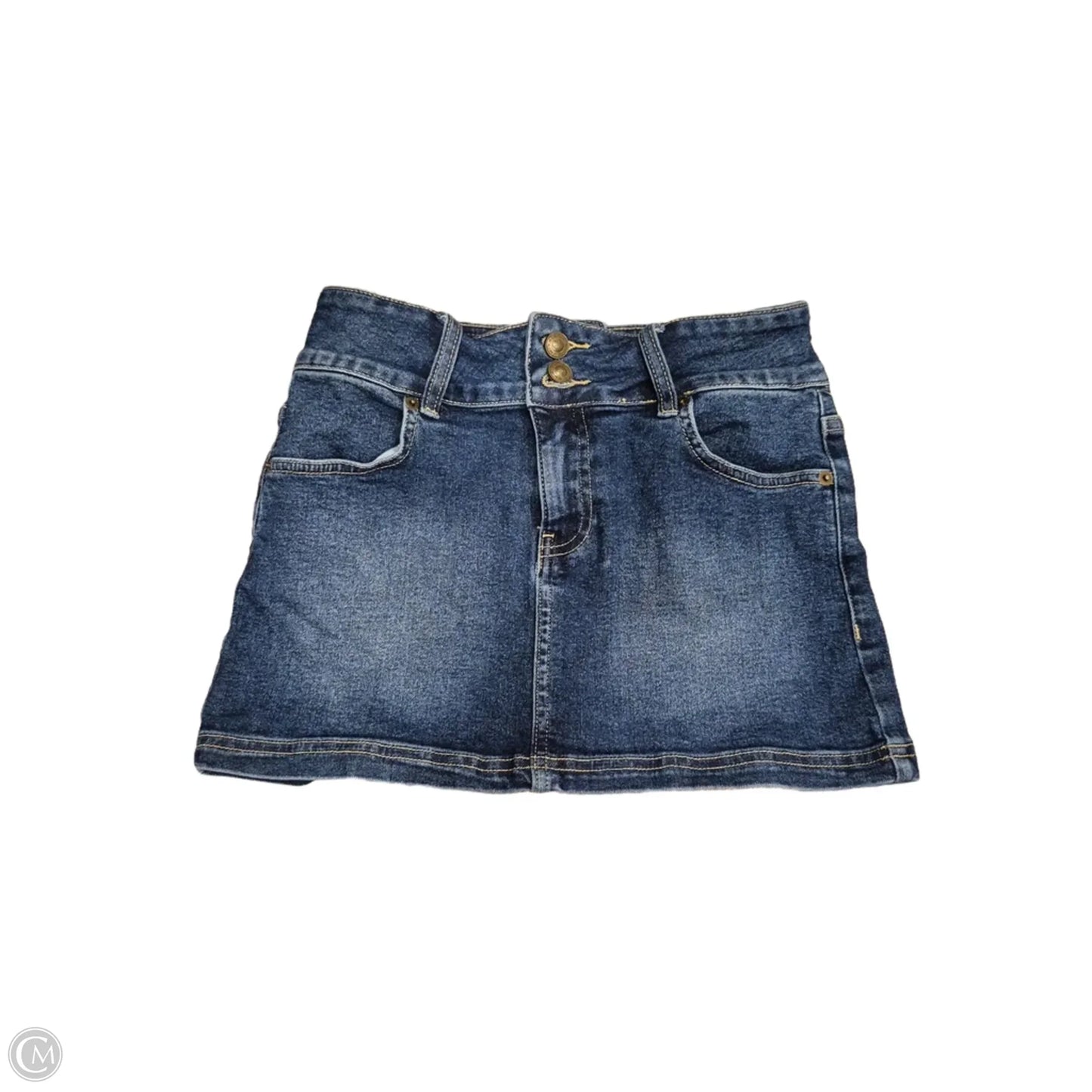 Skirt Mini & Short By Princess Polly In Blue Denim, Size: 4