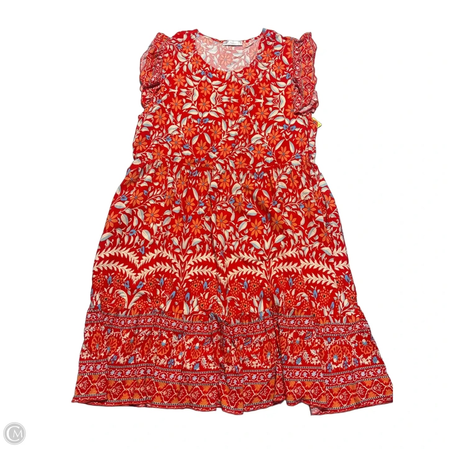 Dress Casual Maxi By Cme In Red, Size: 2x