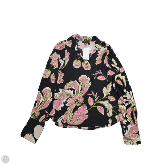 Top Long Sleeve By Karen Kane In Black, Size: Xs