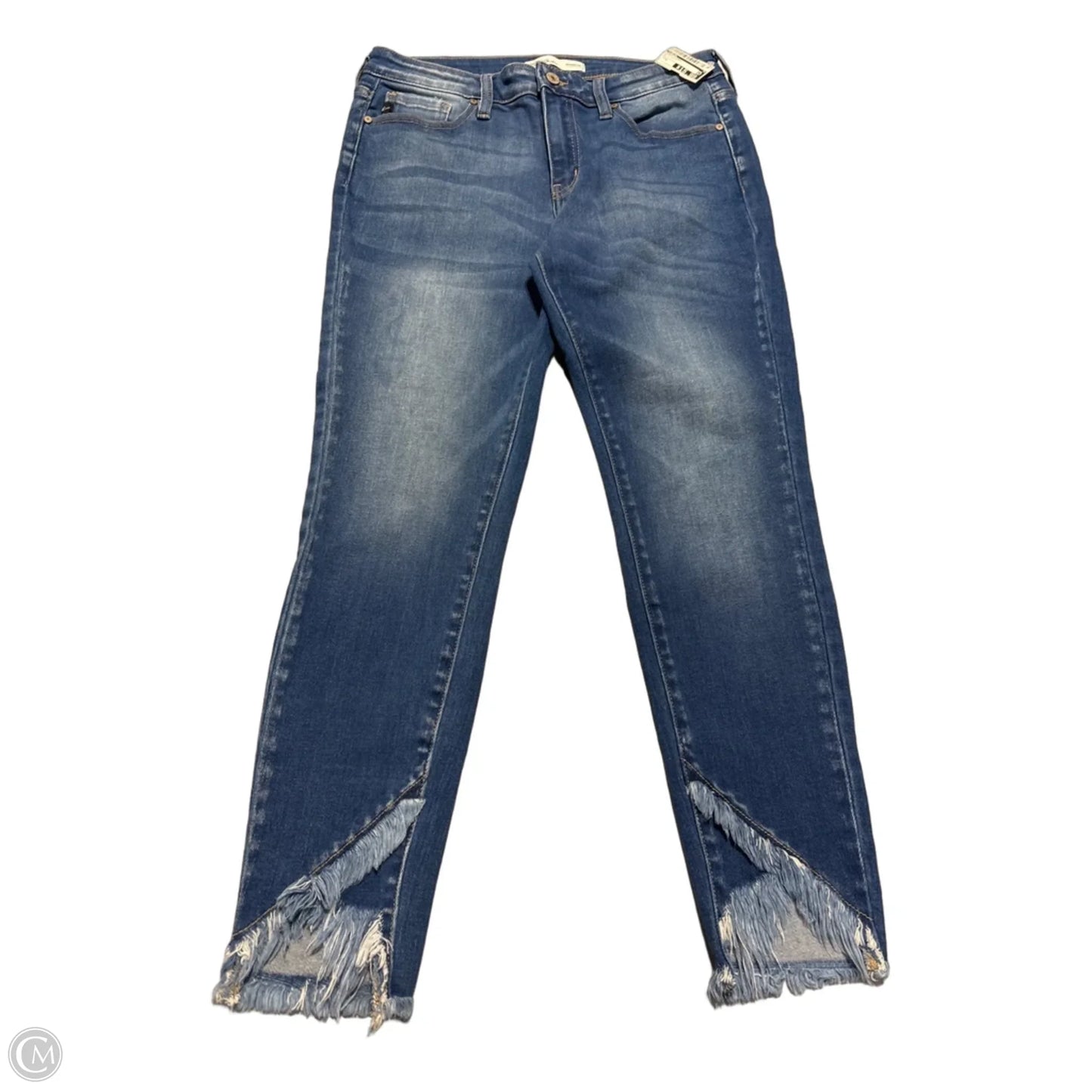 Jeans Flared By Kancan In Blue Denim, Size: 8