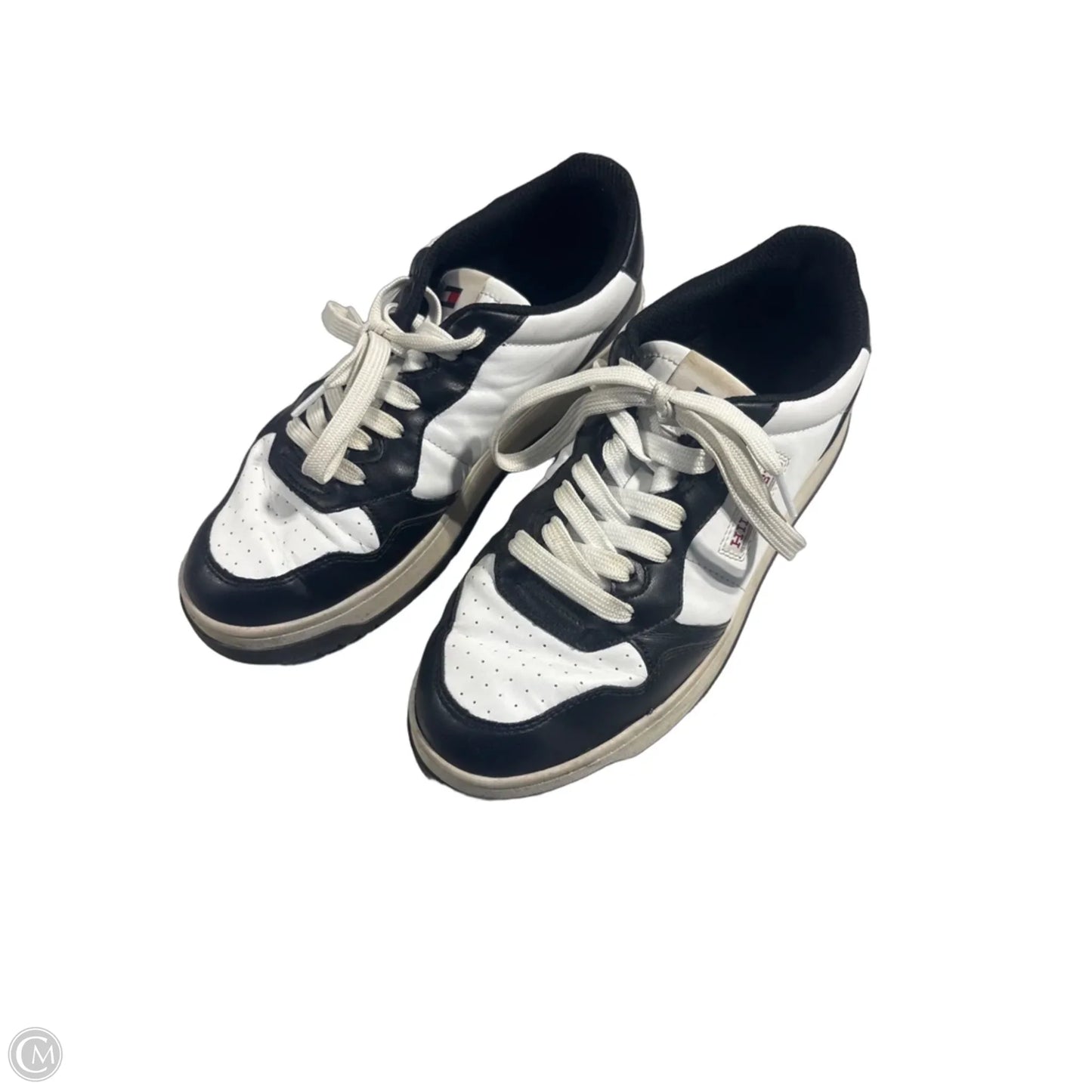 Shoes Sneakers By Tommy Hilfiger In Black & White, Size: 10