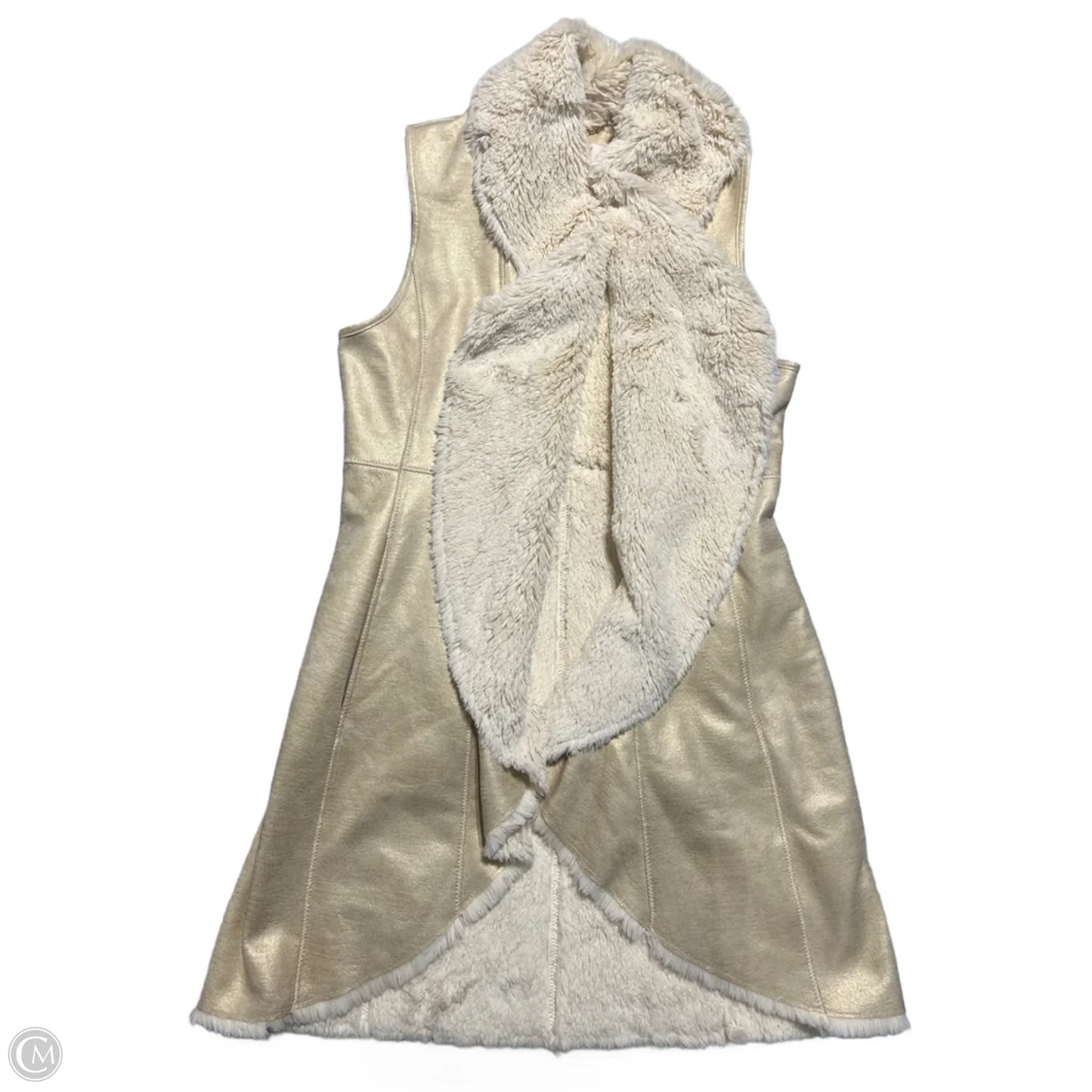 Vest Faux Fur & Sherpa By Eliza J In Cream, Size: Xs