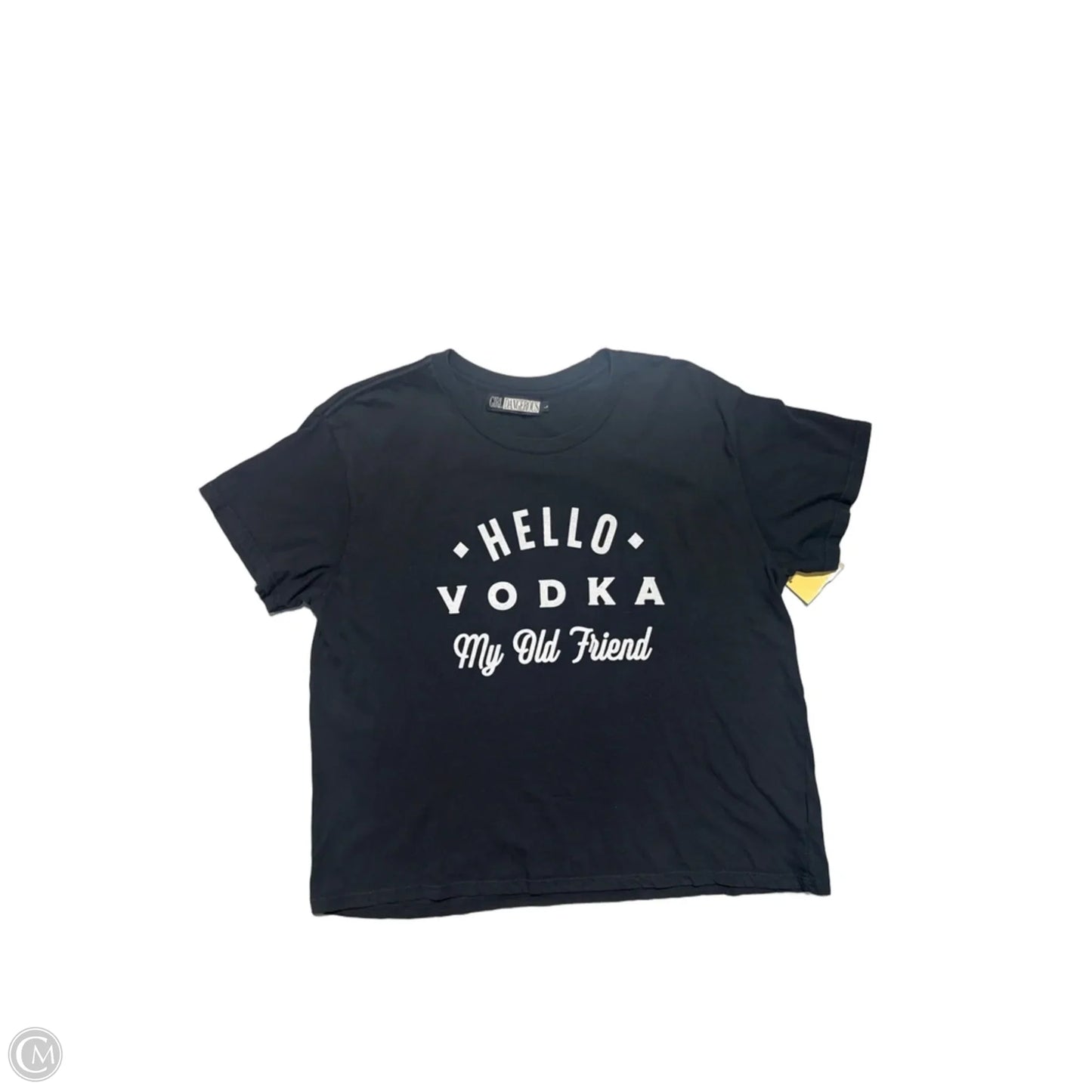 Top Short Sleeve By Girl Dangerous In Black, Size: L