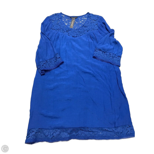 Dress Casual Midi By Zac And Rachel In Blue, Size: 1x