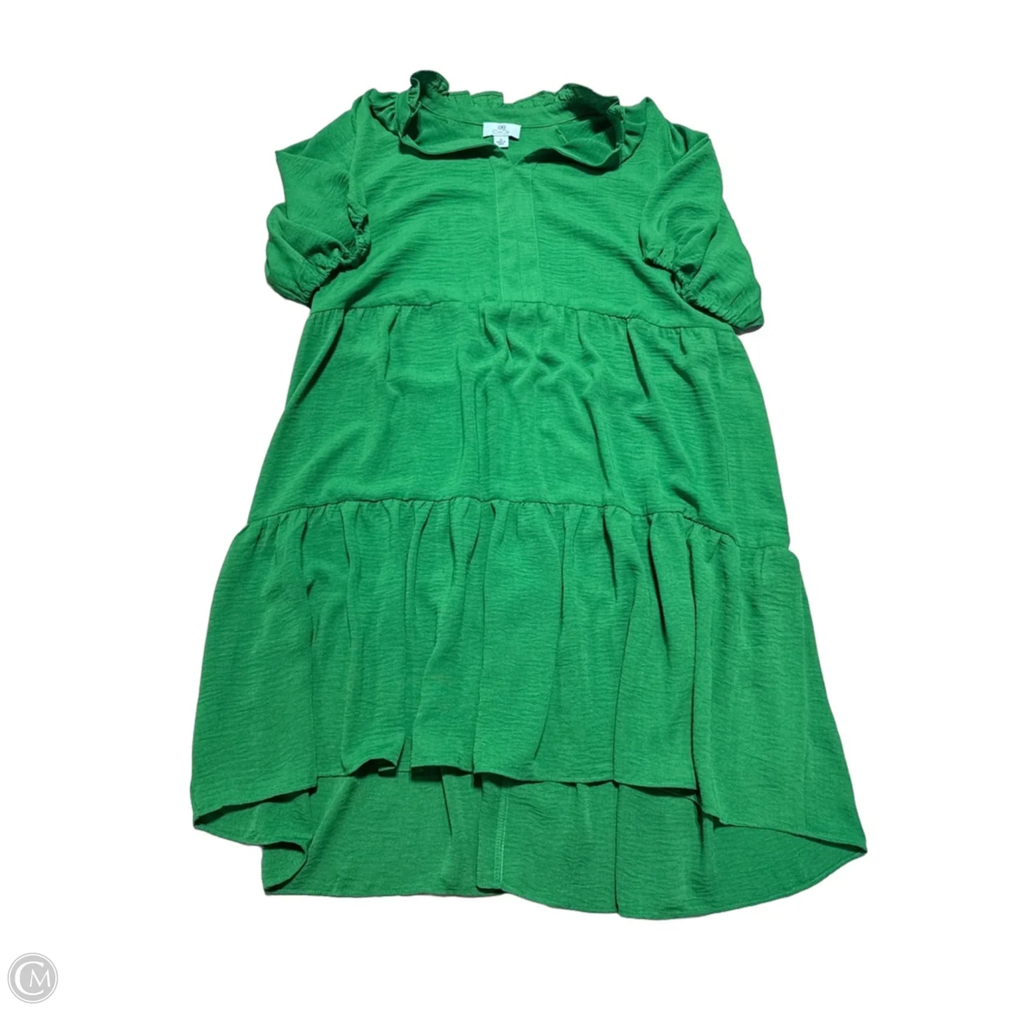 Dress Casual Midi By Cece In Green, Size: 1x