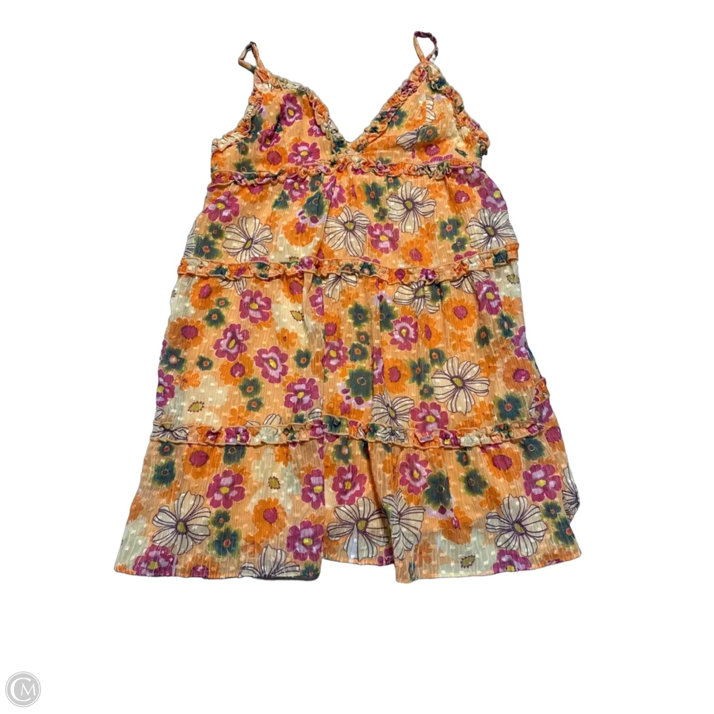Dress Casual Midi By Wild Fable In Orange, Size: L