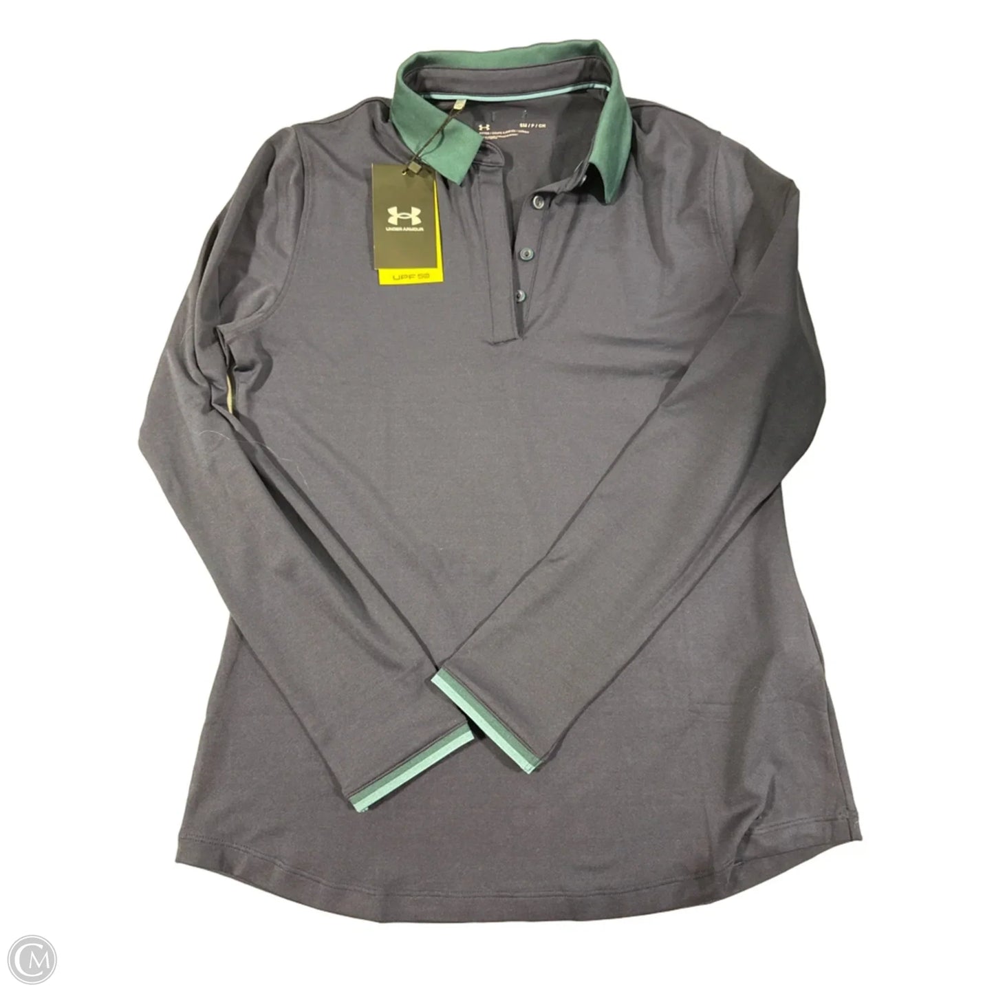 Top Long Sleeve By Under Armour In Navy, Size: S