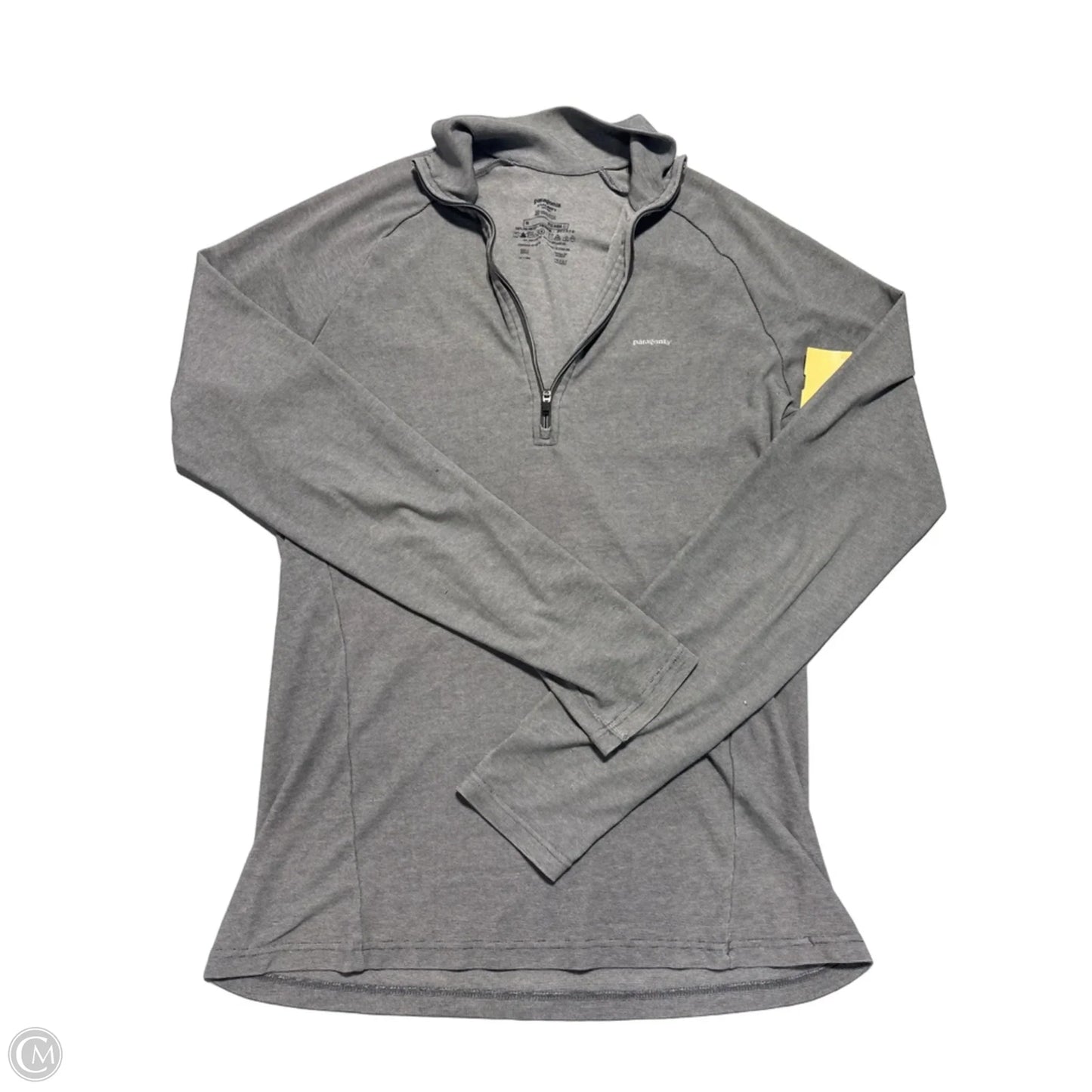 Top Long Sleeve By Patagonia In Grey, Size: M