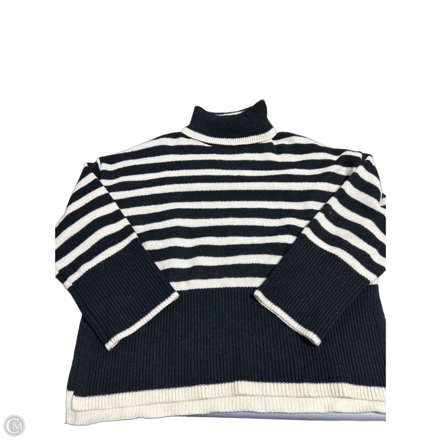 Sweater By Cme In Black & White, Size: M