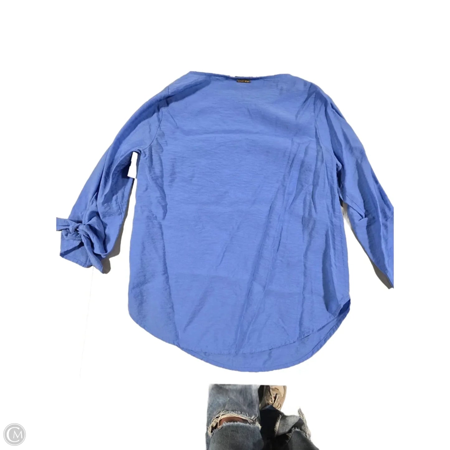 Top Long Sleeve By Michael By Michael Kors In Blue, Size: S
