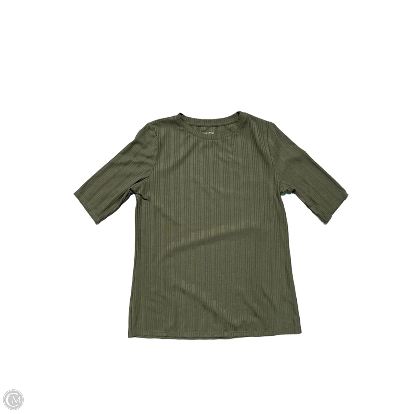 Top Short Sleeve By Nine West In Green, Size: S