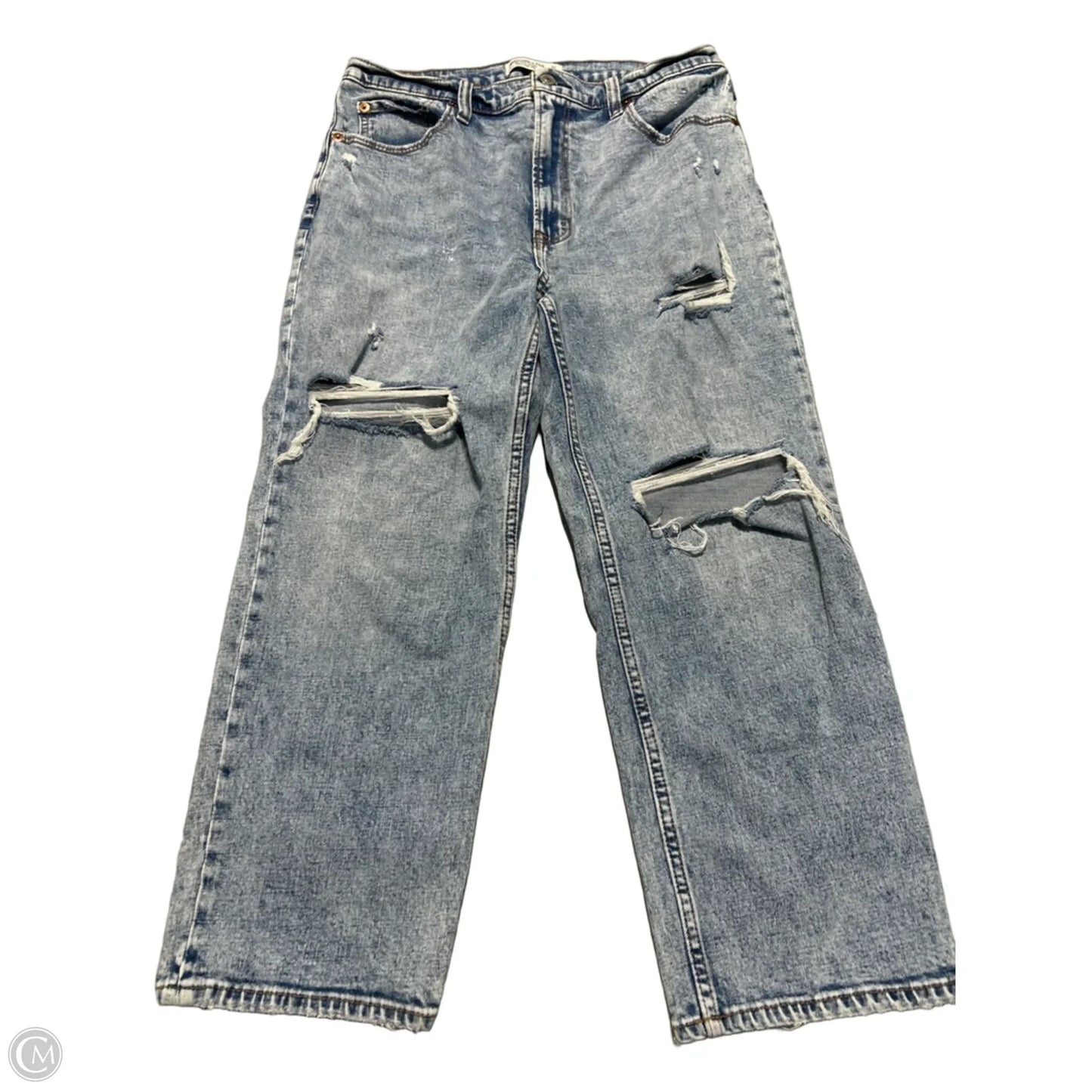 Jeans Skinny By Abercrombie And Fitch In Blue Denim, Size: 12