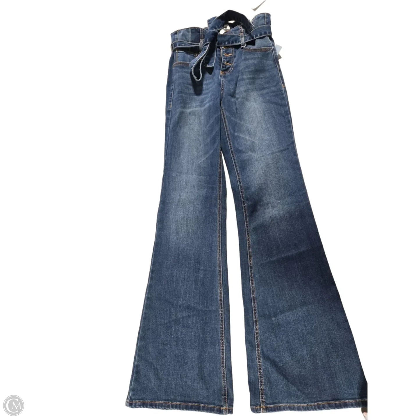 Jeans Boot Cut By Black Label In Blue Denim, Size: S