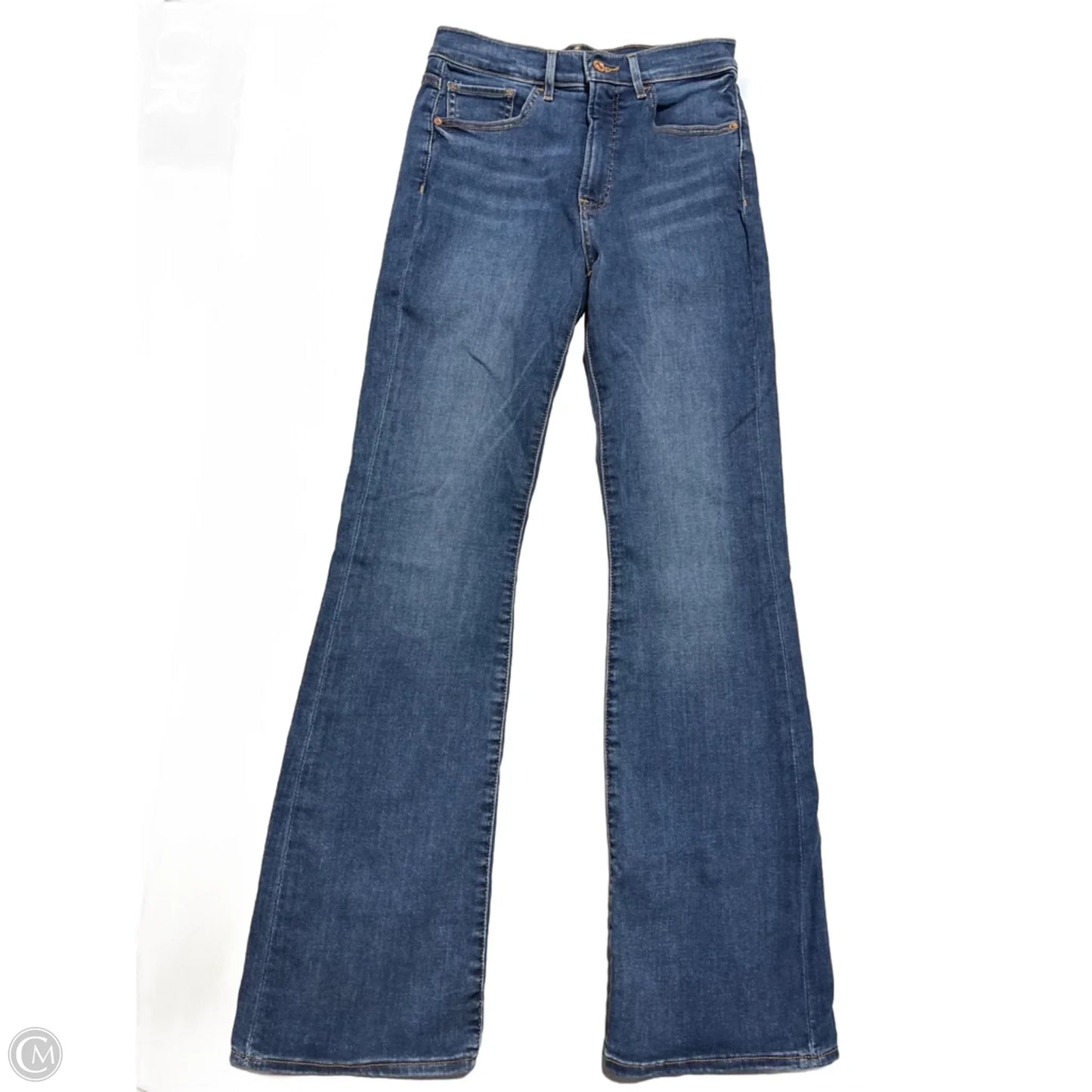 Jeans Straight By Express In Blue Denim, Size: 6