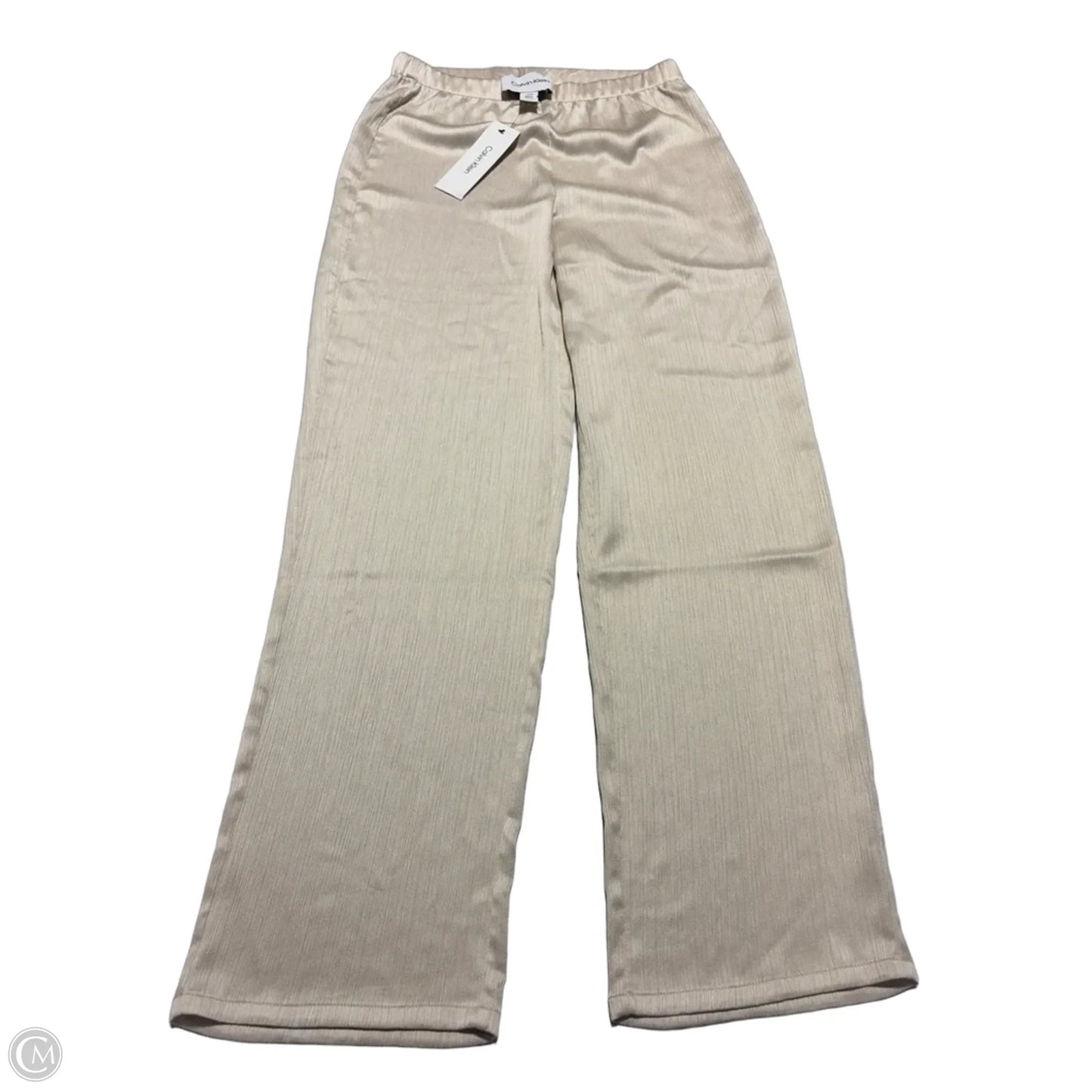 Pants Linen By Calvin Klein In Cream, Size: S