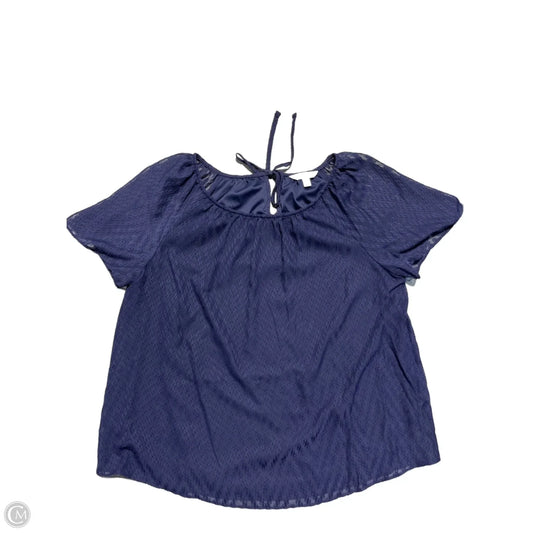 Top Short Sleeve By Cmb In Navy, Size: M
