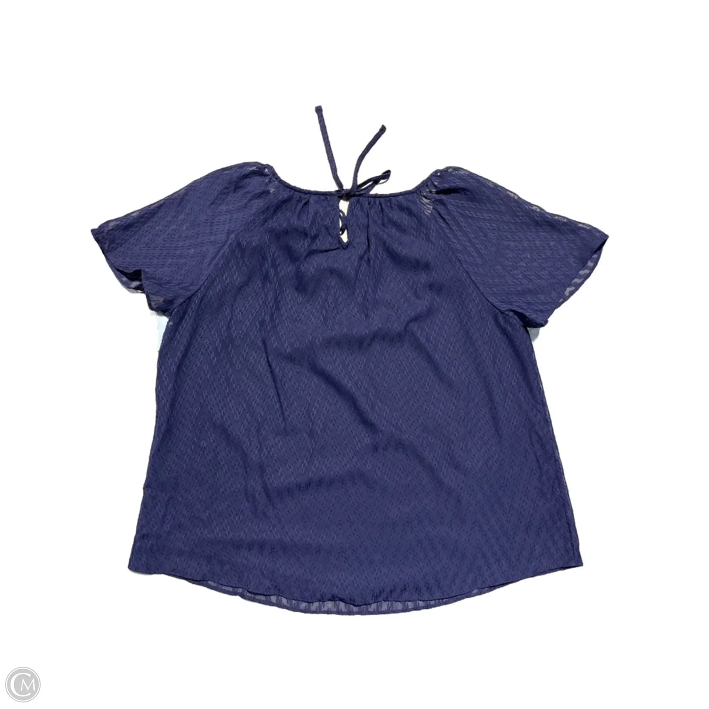 Top Short Sleeve By Cmb In Navy, Size: M