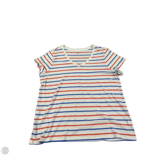 Top Short Sleeve By Gap In White, Size: Xxl