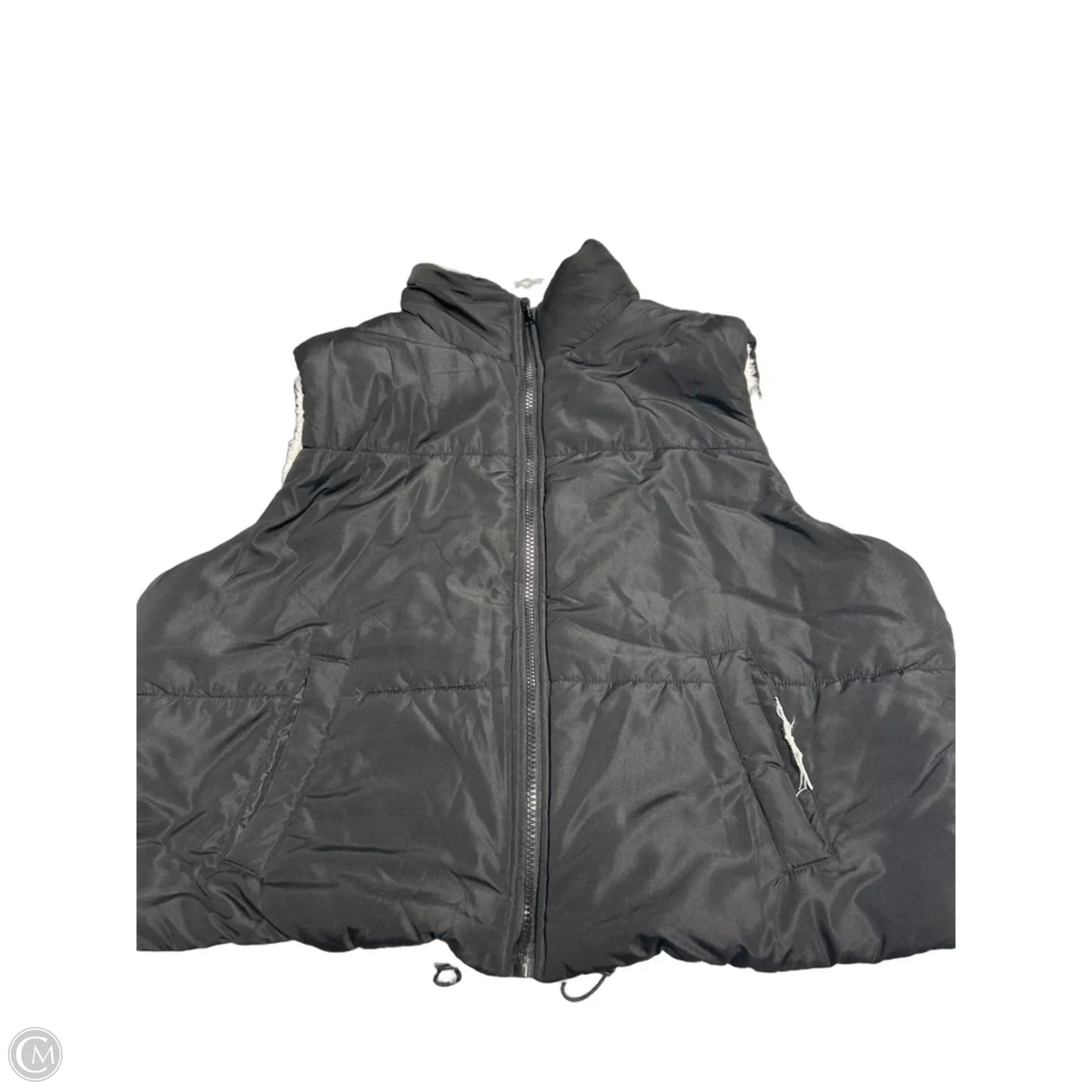 Vest Puffer & Quilted By Cmc In Black & White, Size: Xl