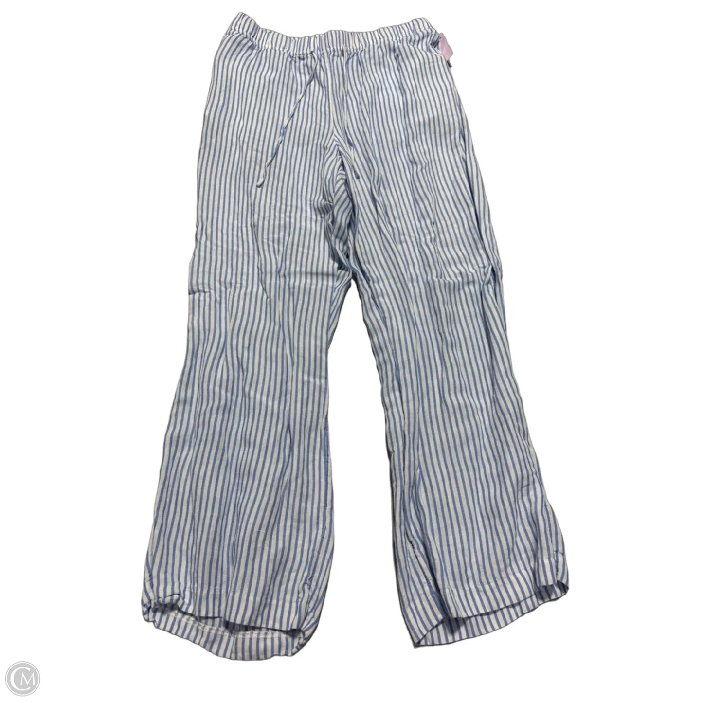 Pants Linen By H&m In Blue, Size: M