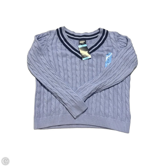 Sweater By Lands End In Blue, Size: L
