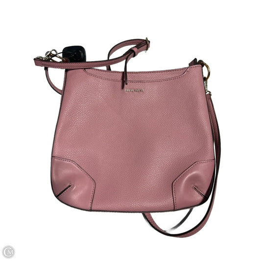 Crossbody Leather By Nine West, Size: Medium