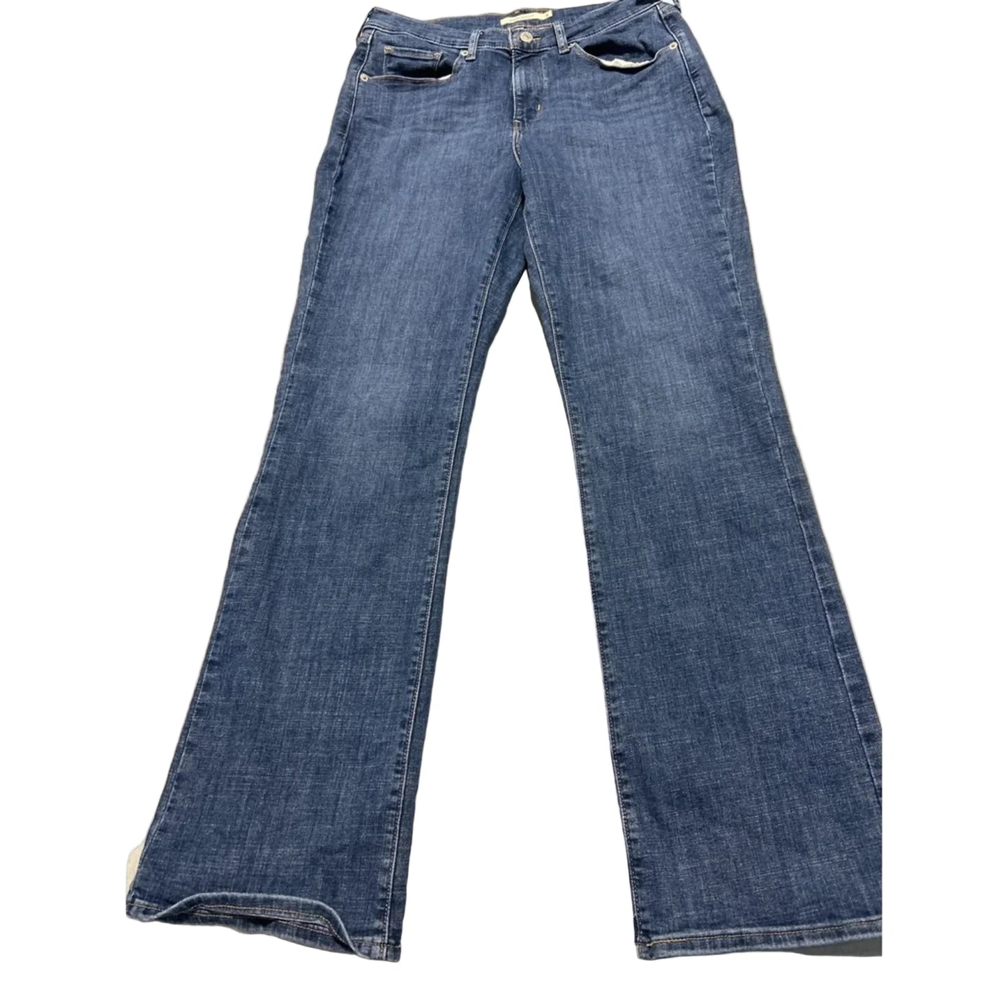 Jeans Boot Cut By Levis In Blue Denim, Size: 8