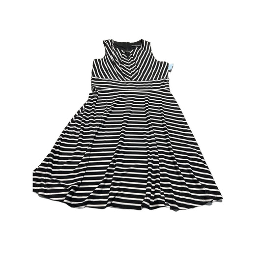 Dress Casual Midi By Madison Leigh In Black & White, Size: Xl