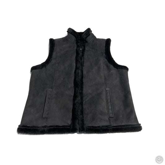 Vest Faux Fur & Sherpa By Cmb In Black, Size: L