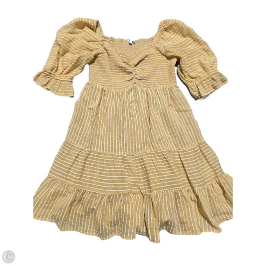 Dress Casual Midi By White Birch In Yellow, Size: M