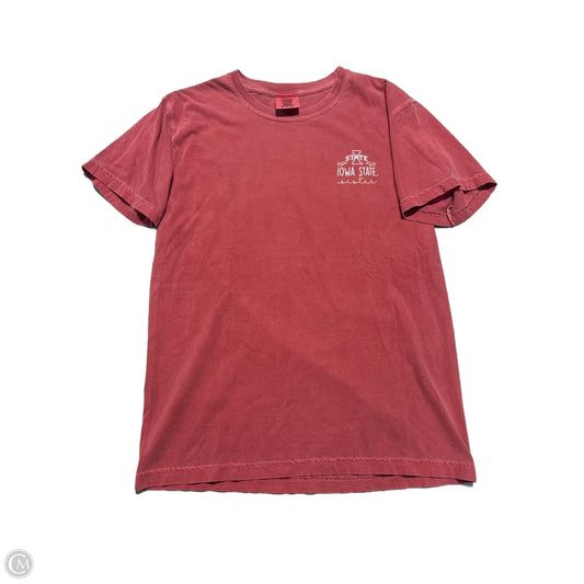 Top Short Sleeve By Comfort Colors In Red, Size: S
