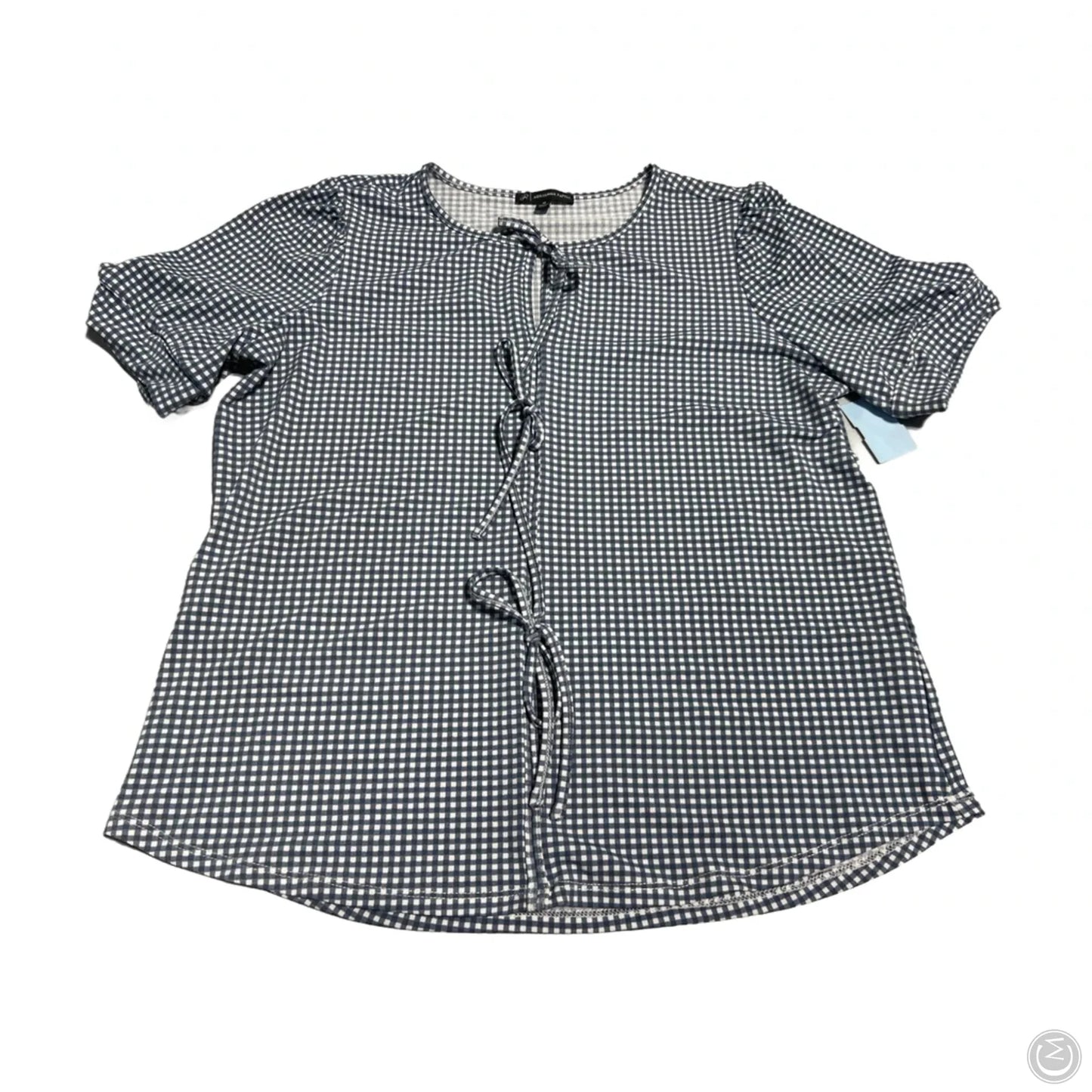 Top Short Sleeve By Adrianna Papell In Blue, Size: M