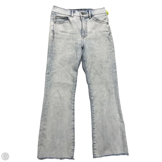 Jeans flared By Express In Blue Denim, Size: 4