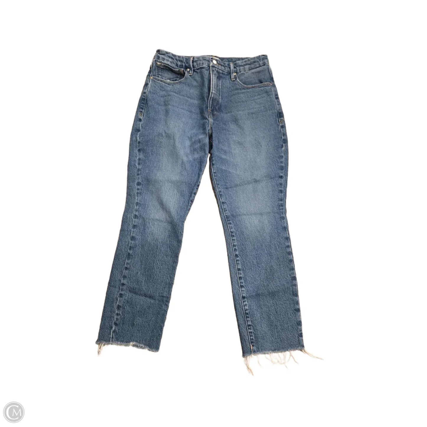 Jeans Skinny By Good American In Blue Denim, Size: 10
