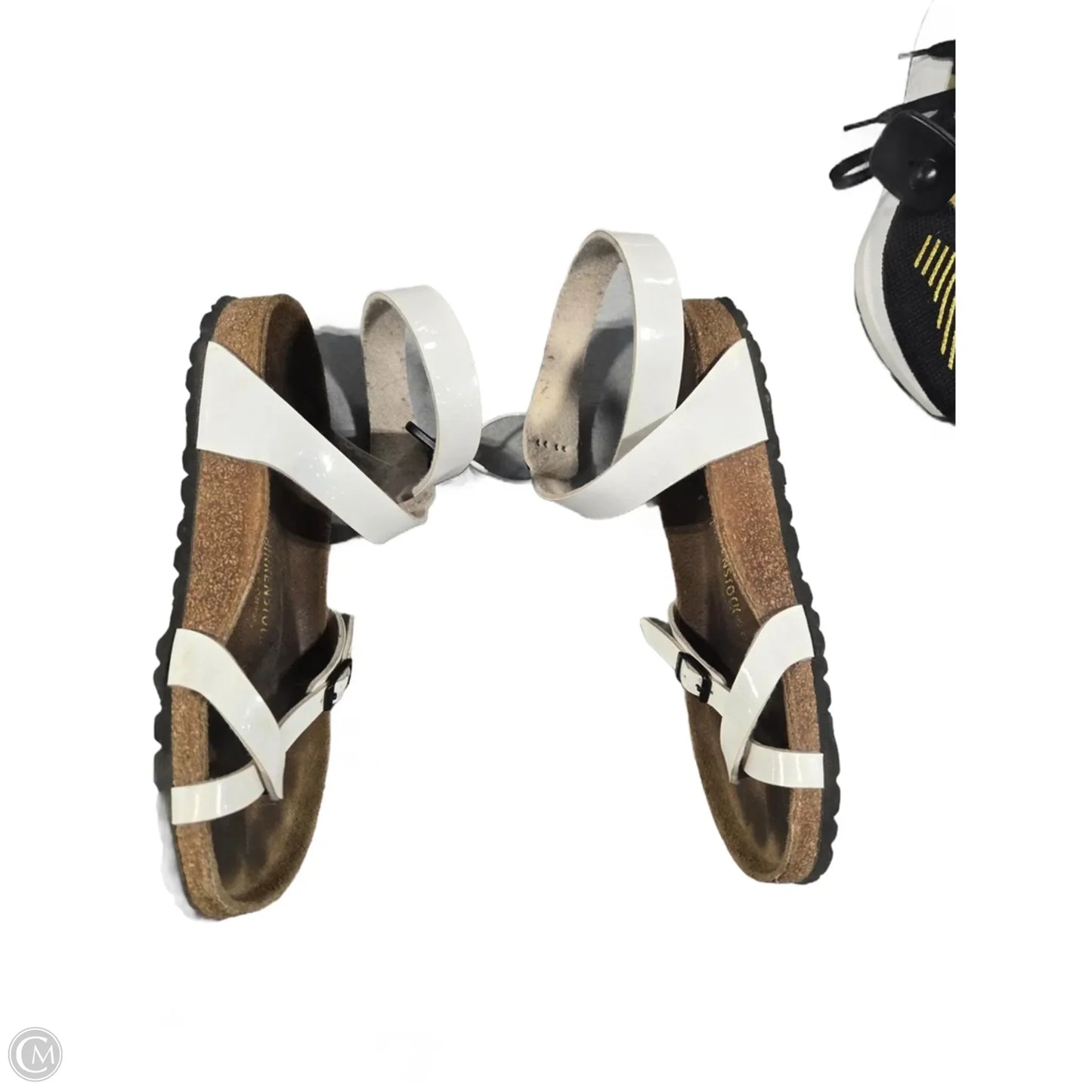 Sandals Flats By Birkenstock In White, Size: 10