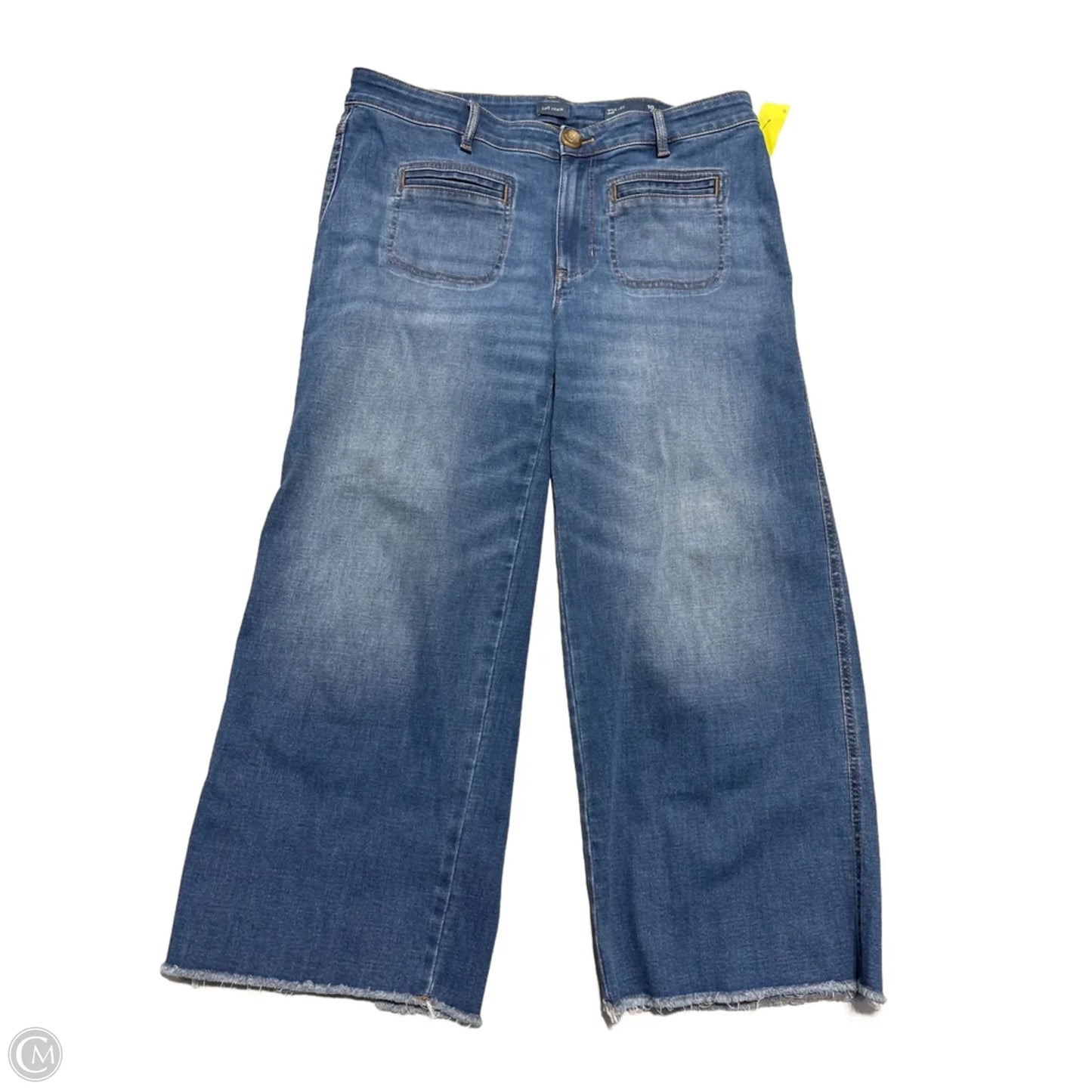 Jeans Wide Leg By J. Jill In Blue Denim, Size: 10