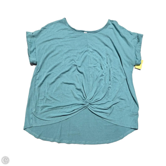 Top Short Sleeve By Zenana Outfitters In Blue, Size: Xl