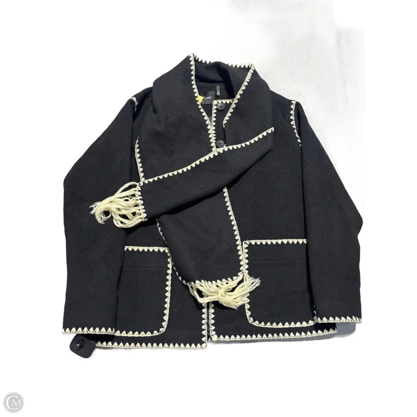 Coat Parka By Cmb In Black, Size: S