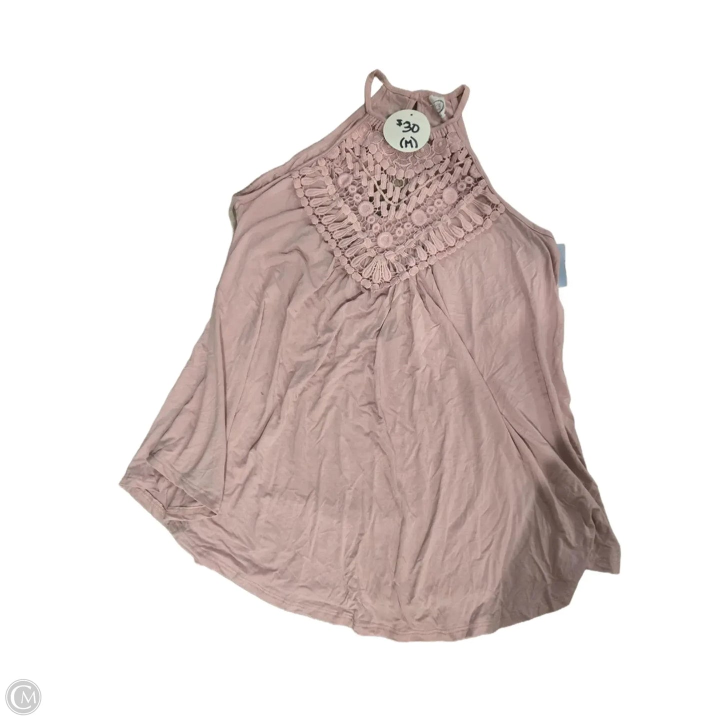 Tank Top By Cme In Pink, Size: M