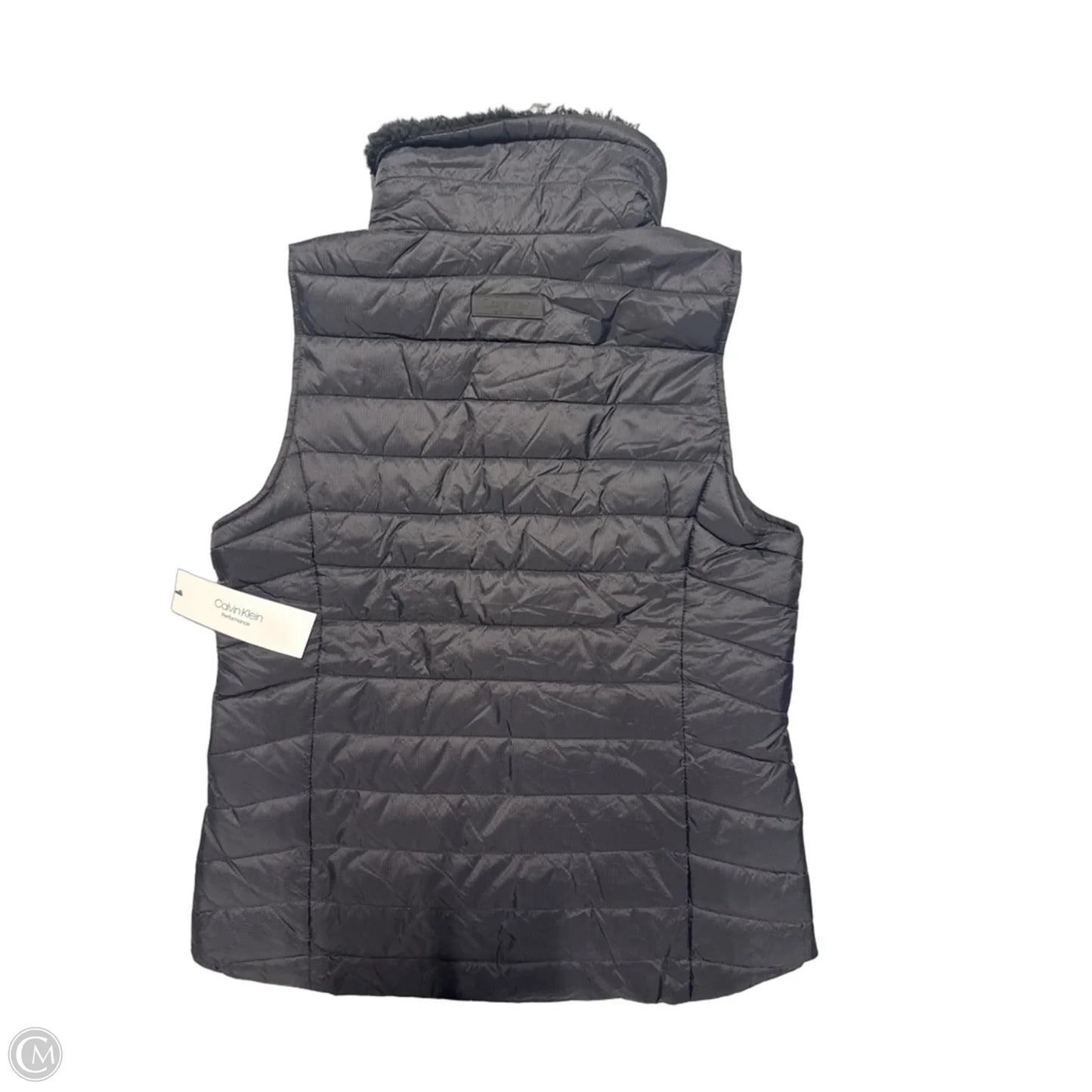 Vest Puffer & Quilted By Calvin Klein In Black, Size: M