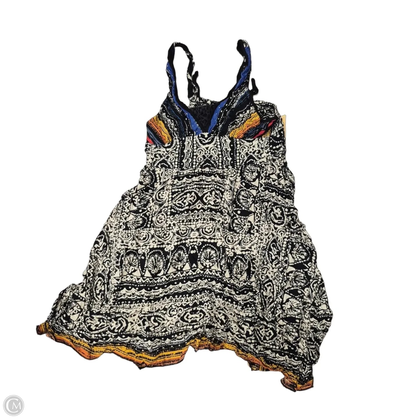 Dress Casual Midi By Angie In Black & White, Size: L