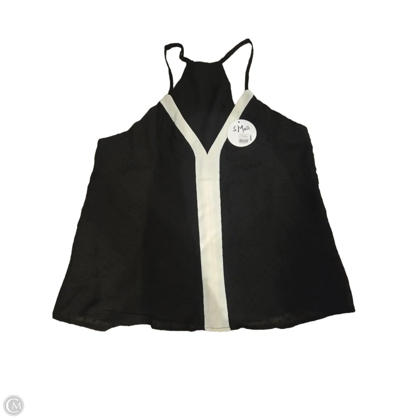 Tank Top By Cme In Black & White, Size: S