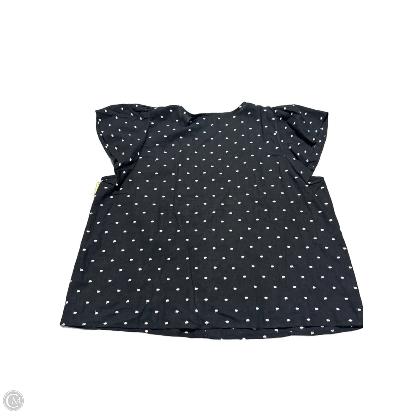 Top Short Sleeve By Loft In Black, Size: Xxl